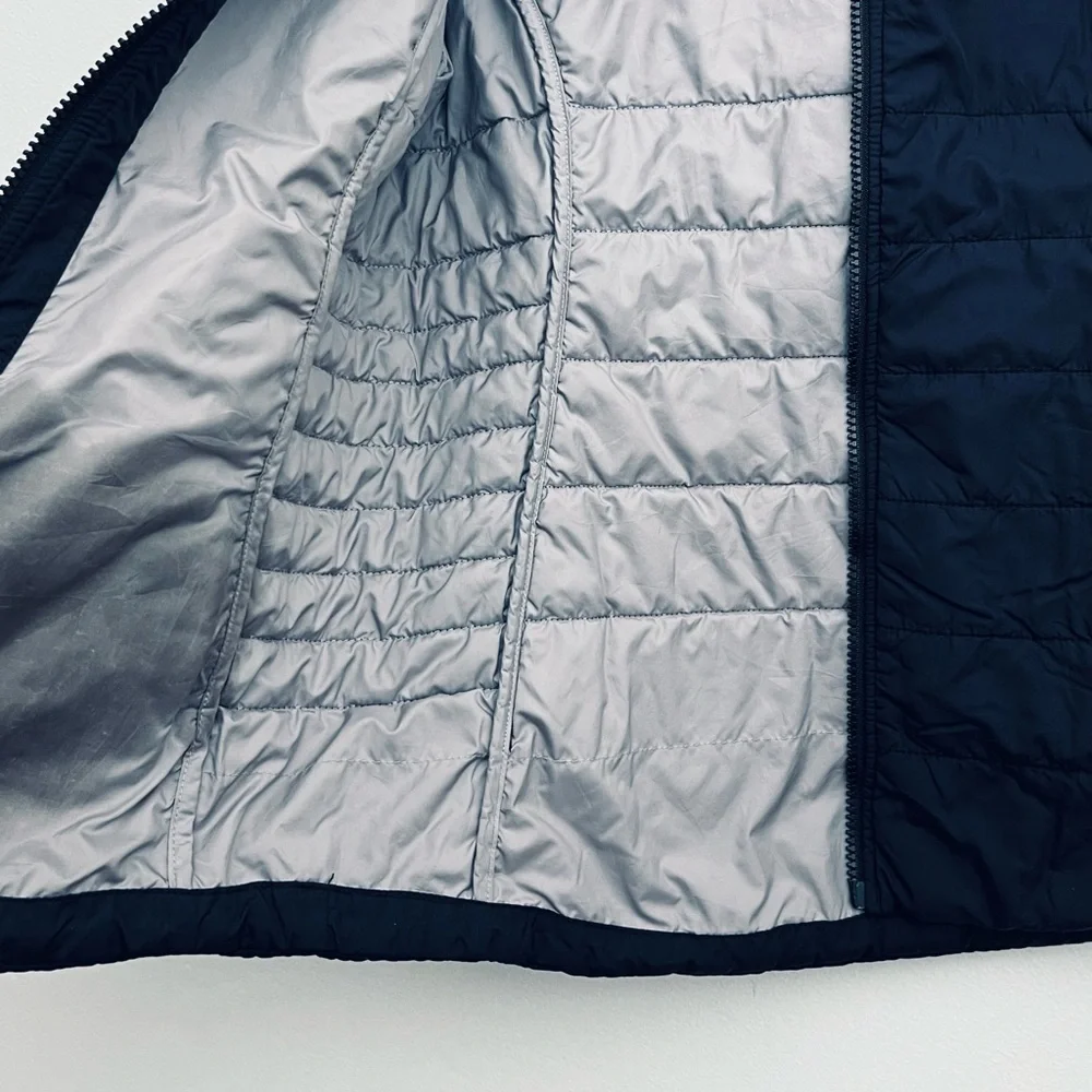 The North Face Girls 14/16 Insulated Puffer Jacket Black Lightweight Zip Coat